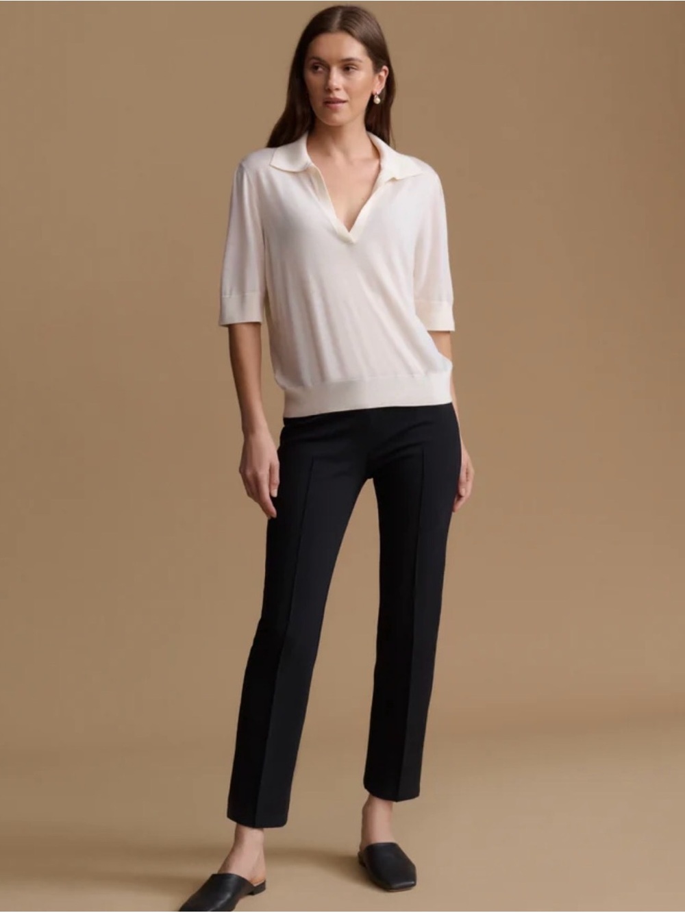 Jenni Kayne Black Straight-Leg Pants